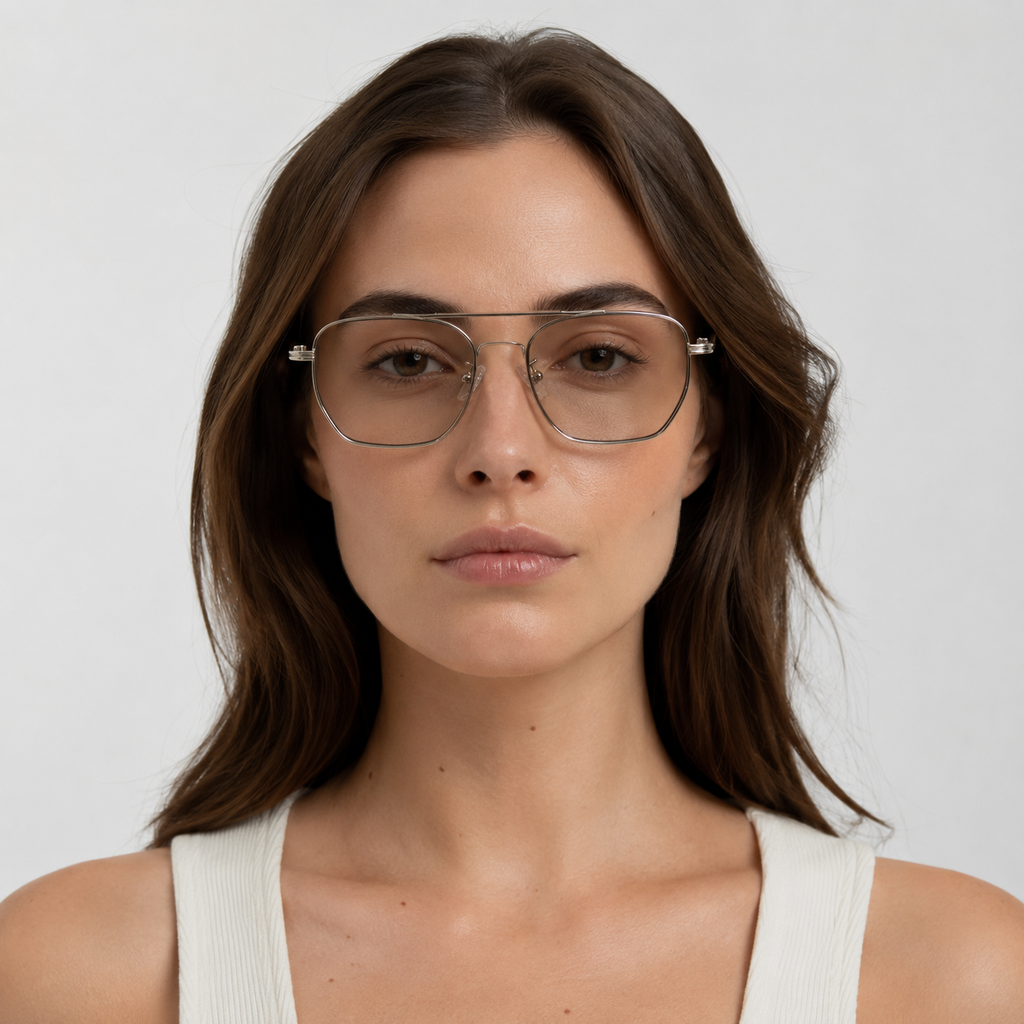 HORIZON sunglasses in silver with light tea lenses — additional product view