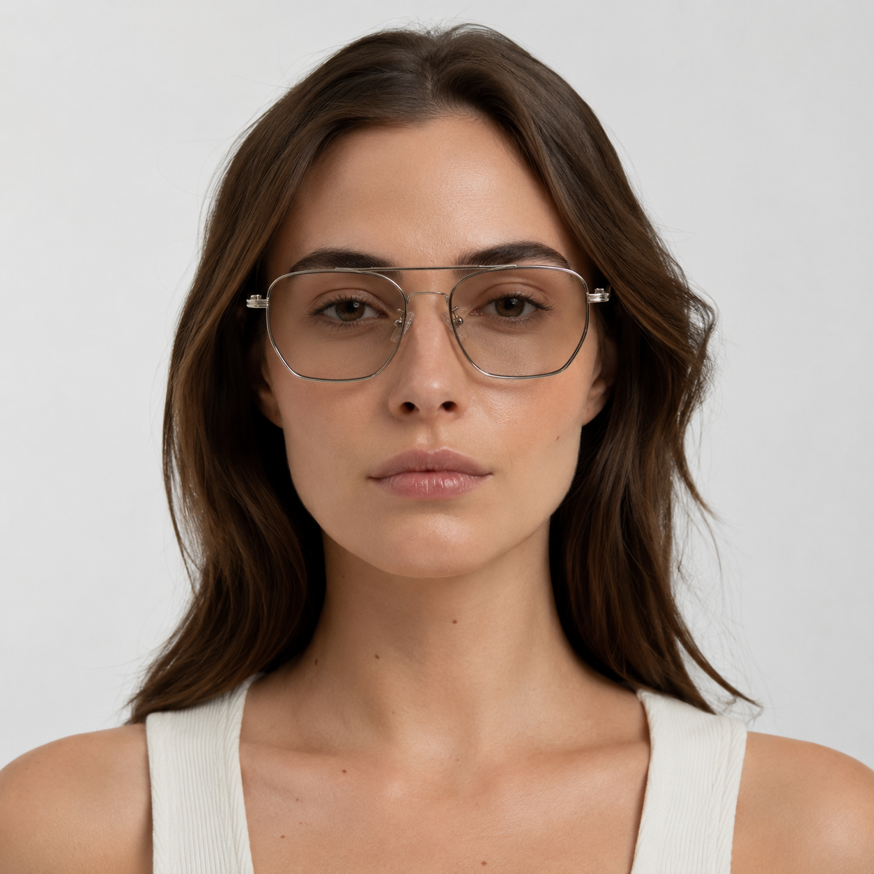 HORIZON sunglasses in silver with light tea lenses — additional product view