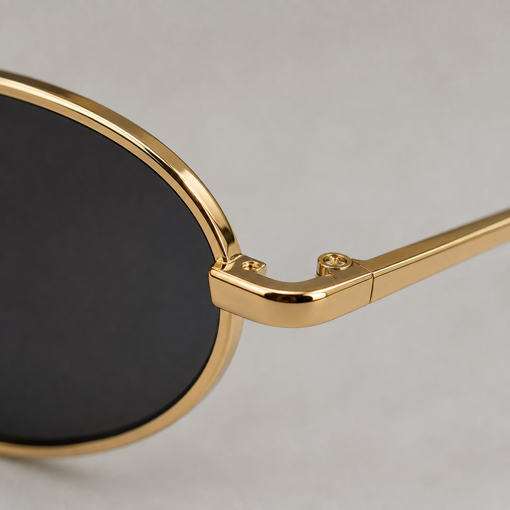 MEDINA sunglasses in gold with grey lenses — additional product view