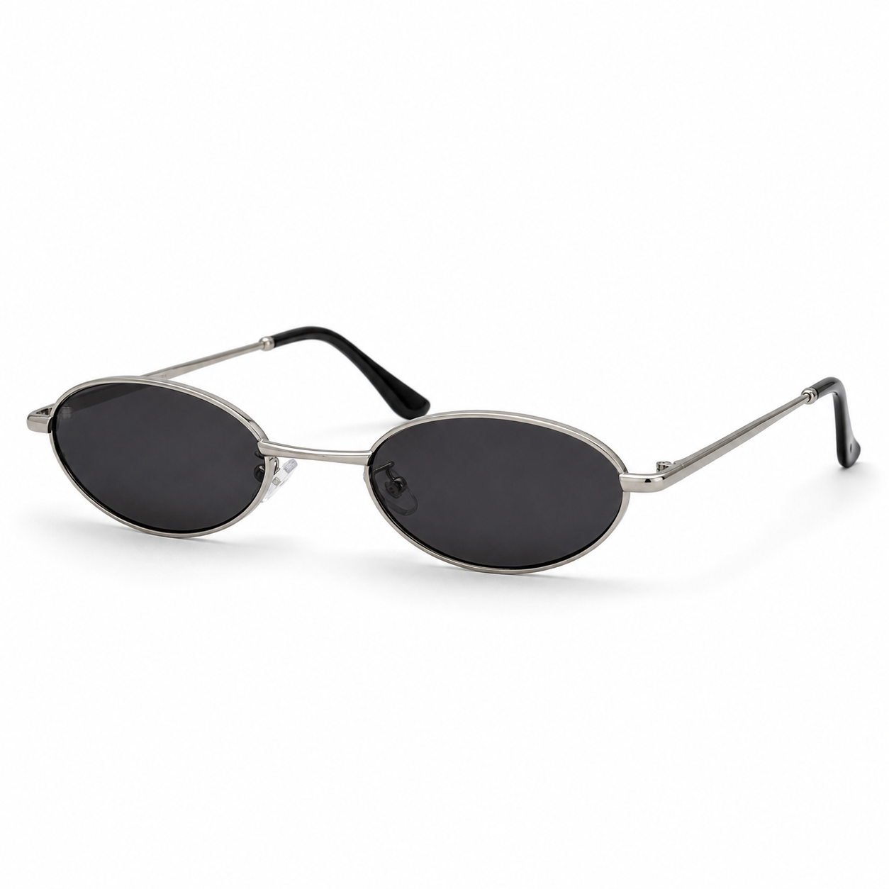 MEDINA sunglasses in silver with grey lenses — additional product view