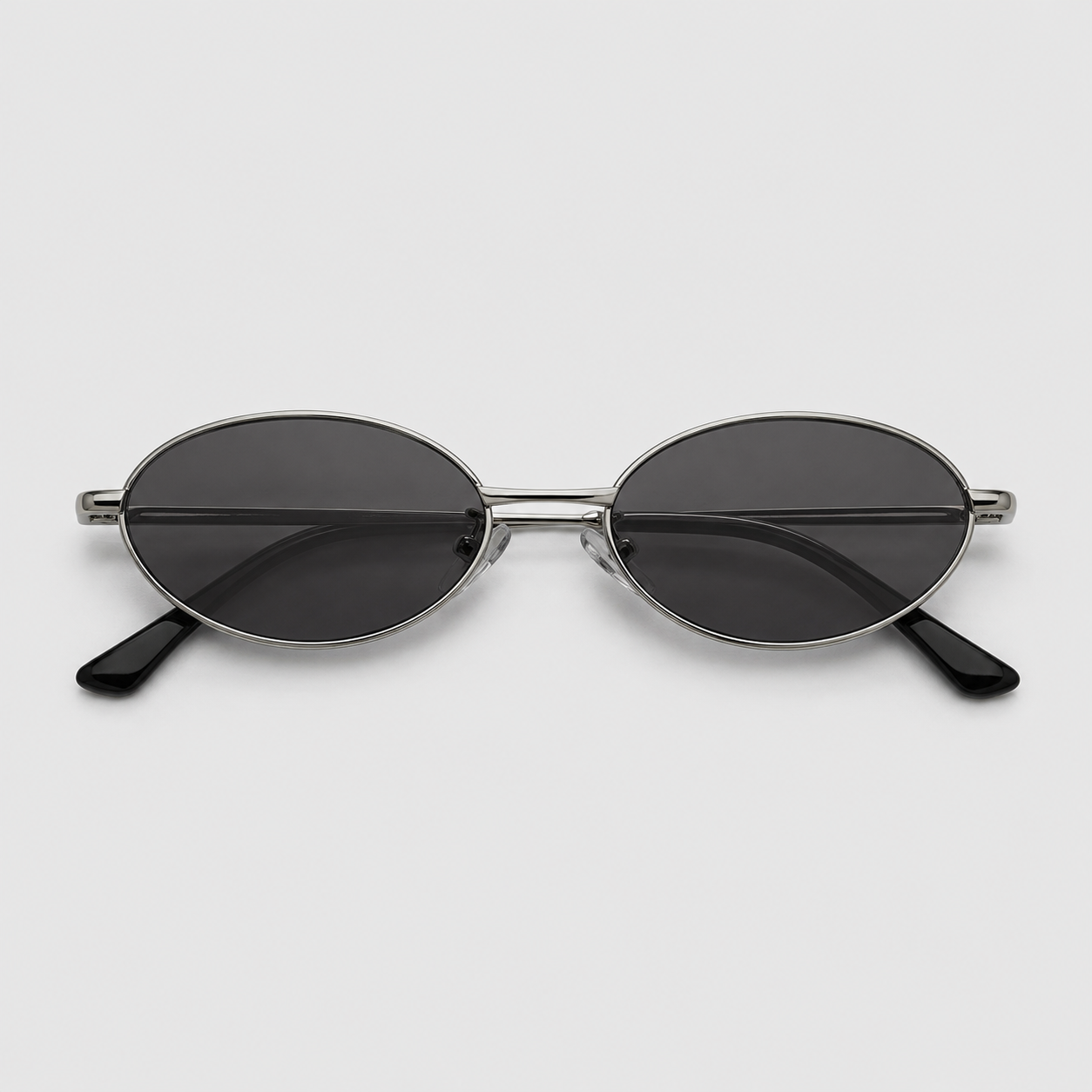 MEDINA sunglasses in silver with grey lenses — additional product view