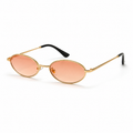 MEDINA sunglasses by SHAMS BRAND — gold metal frame with gradient orange UV400 lenses